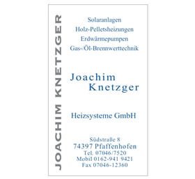 Joachim Knetzger Heizsysteme GmbH